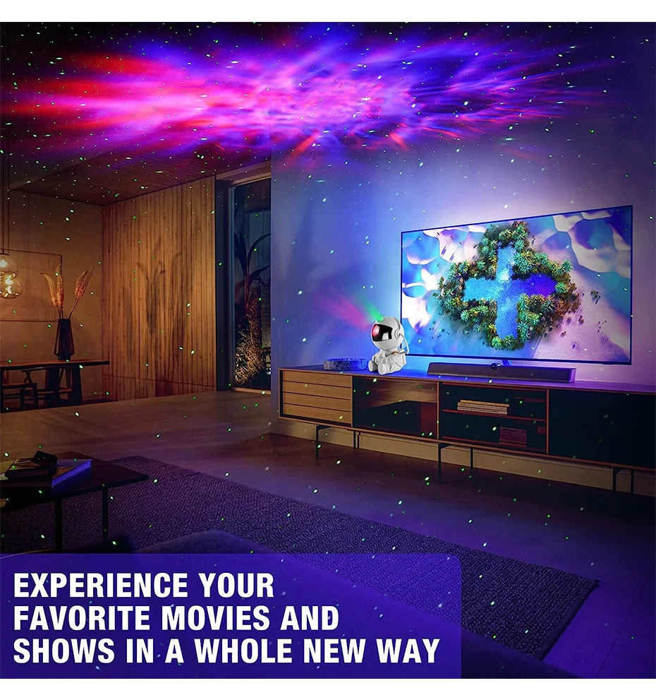 Astronaut Galaxy projector LED night light