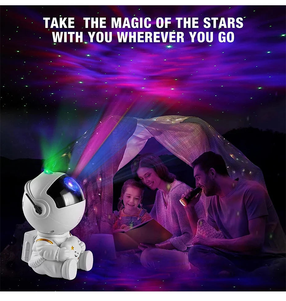 Astronaut Galaxy projector LED night light