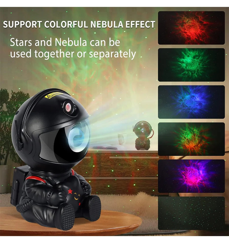 Astronaut Galaxy projector LED night light