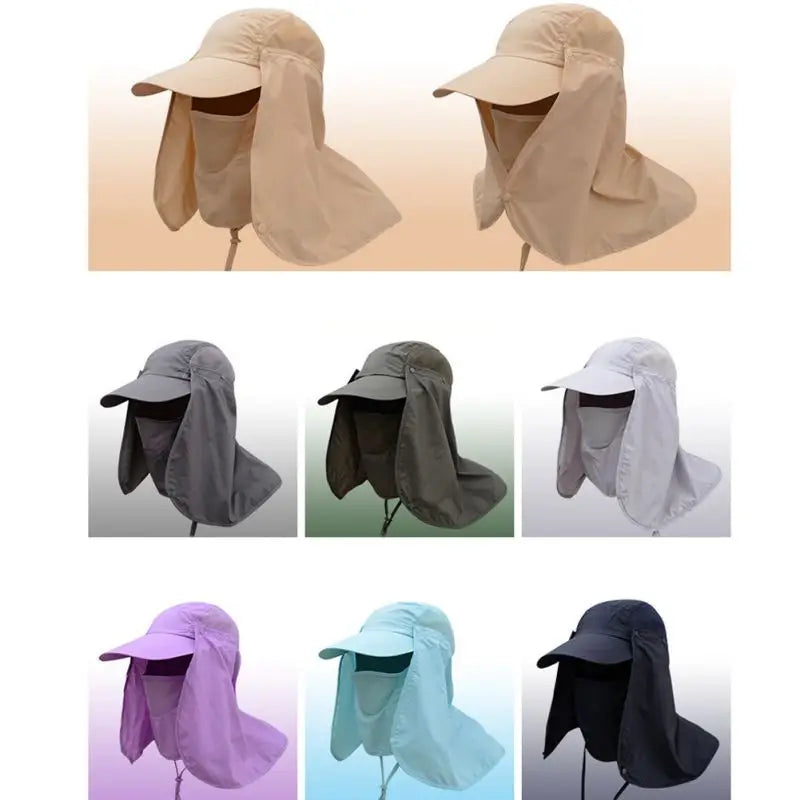 UV Protection Neck Cover & Ear Flap Hat