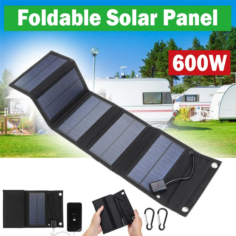 Foldable Solar Panel Phone Charger