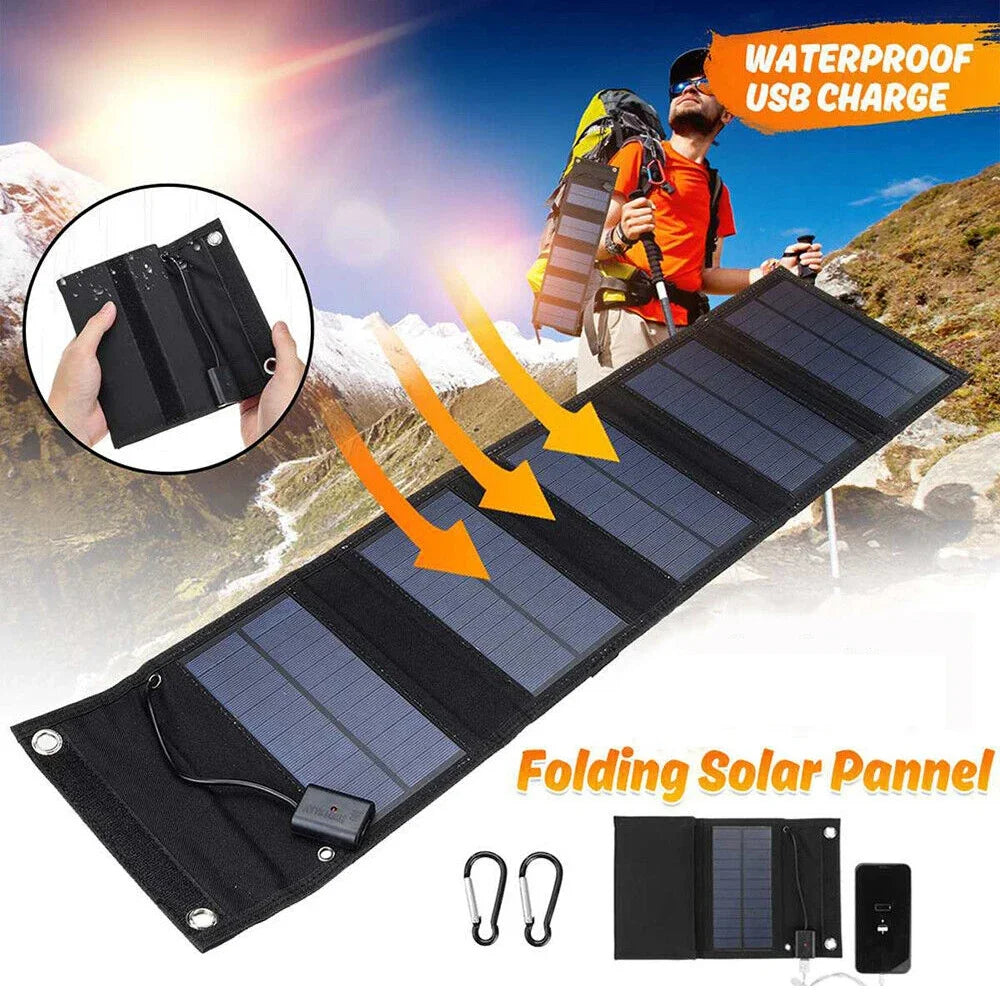 Foldable Solar Panel Phone Charger